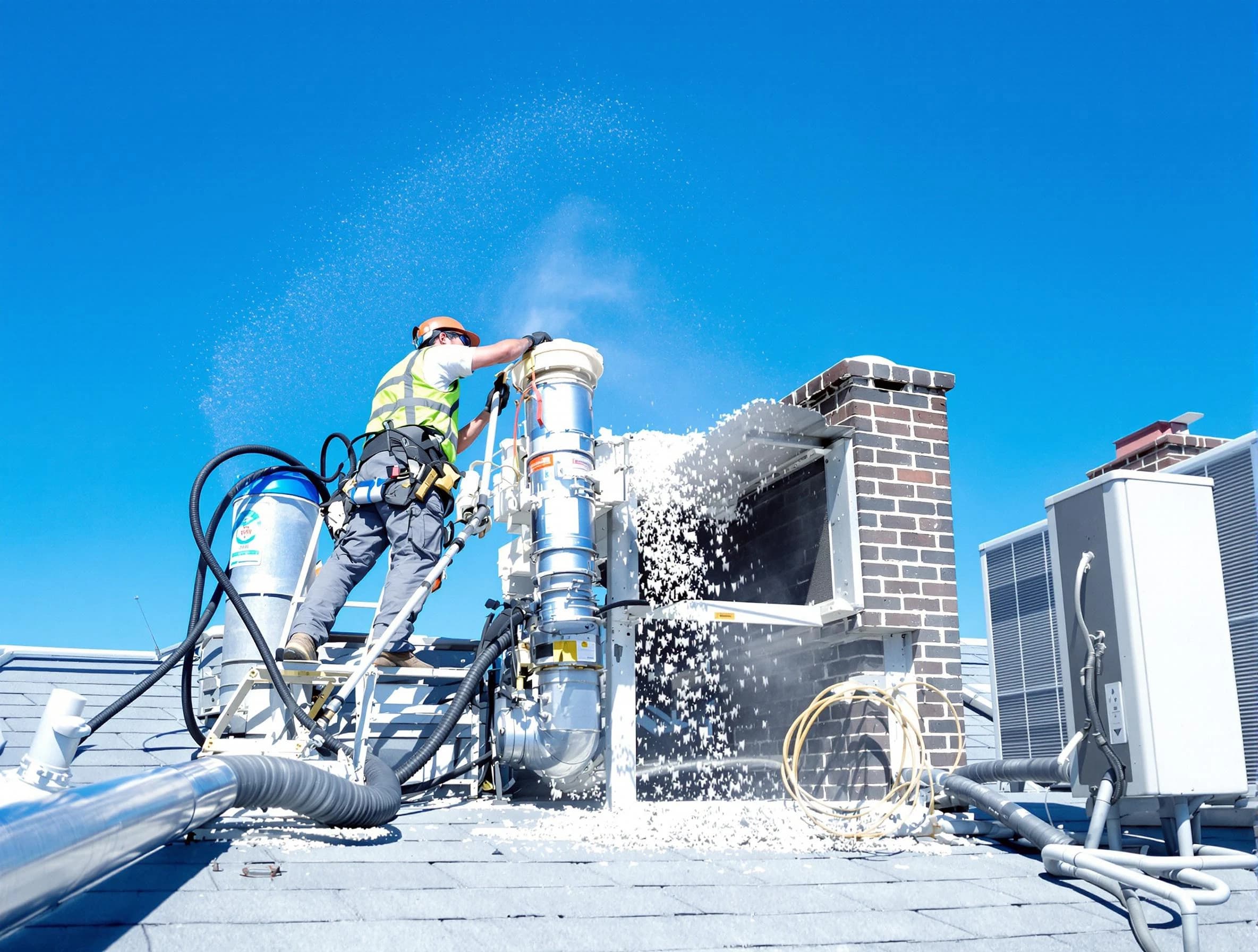 Expert roof dryer vent cleaning by Del City Dryer Vent Cleaning in Del City