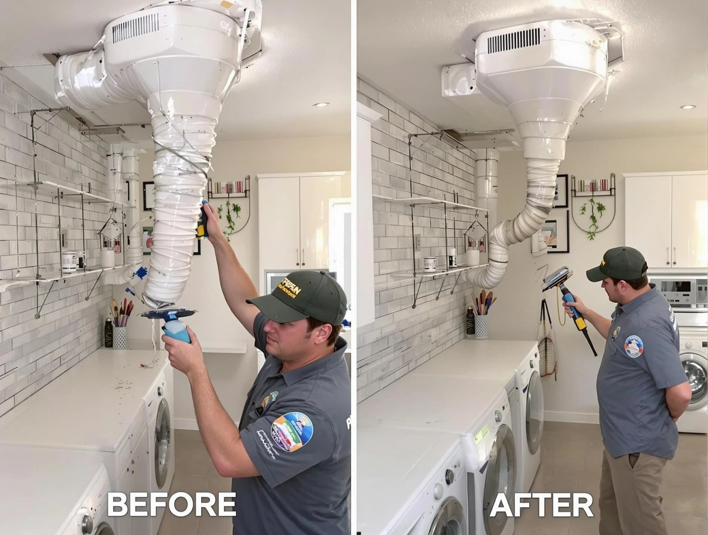 Professional dryer exhaust vent cleaning by Del City Dryer Vent Cleaning in Del City