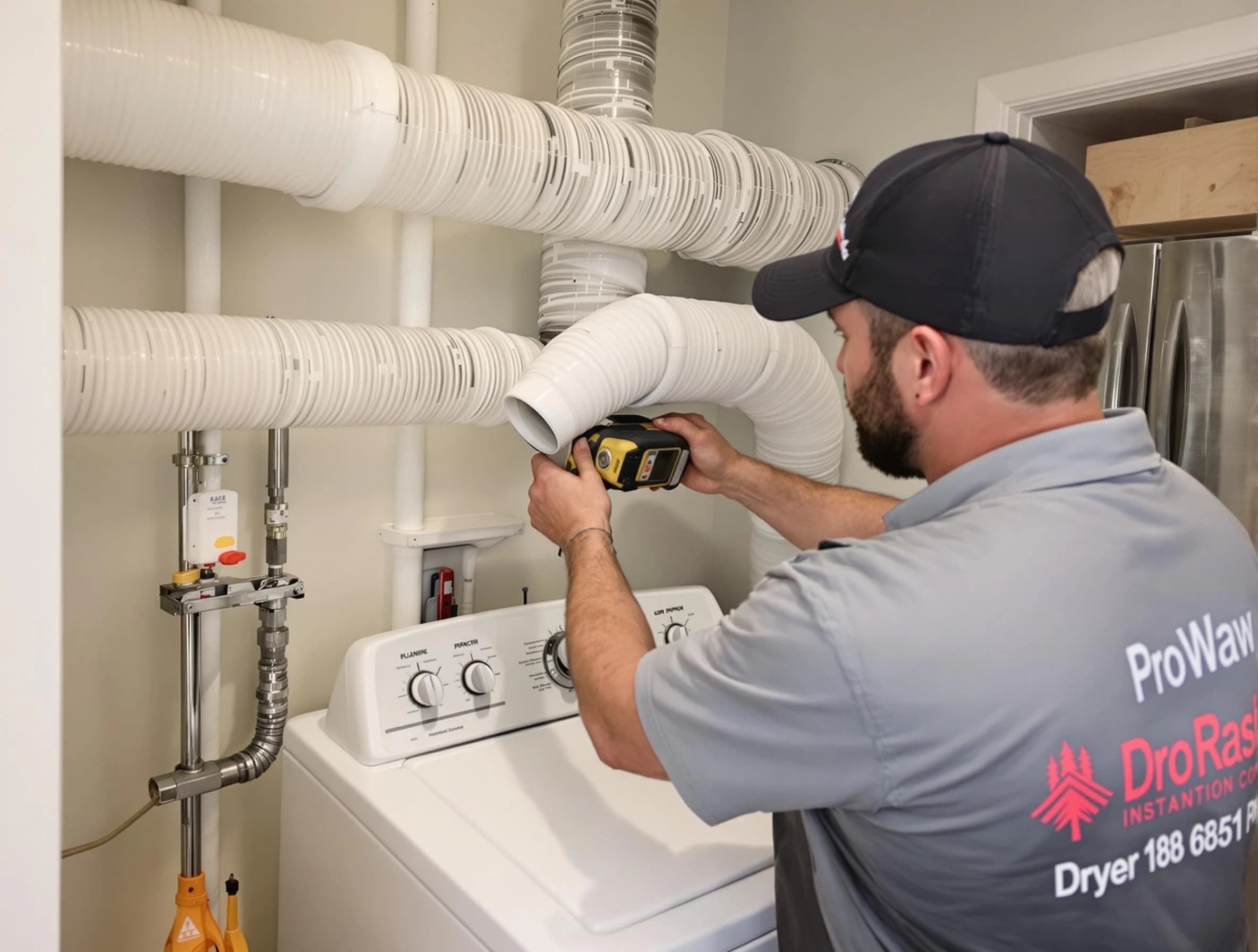 Professional dryer vent hose installation by Del City Dryer Vent Cleaning in Del City