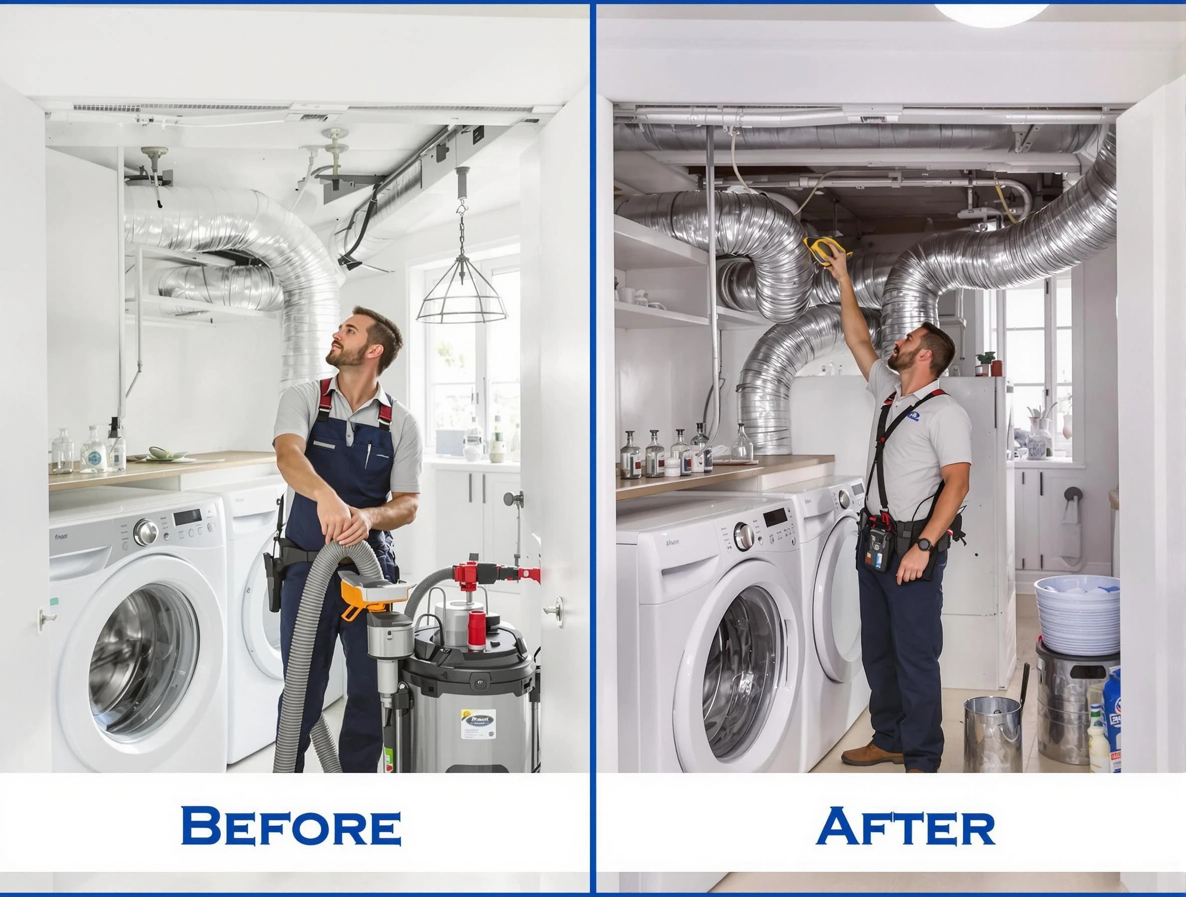 Expert gas dryer vent cleaning by Del City Dryer Vent Cleaning in Del City