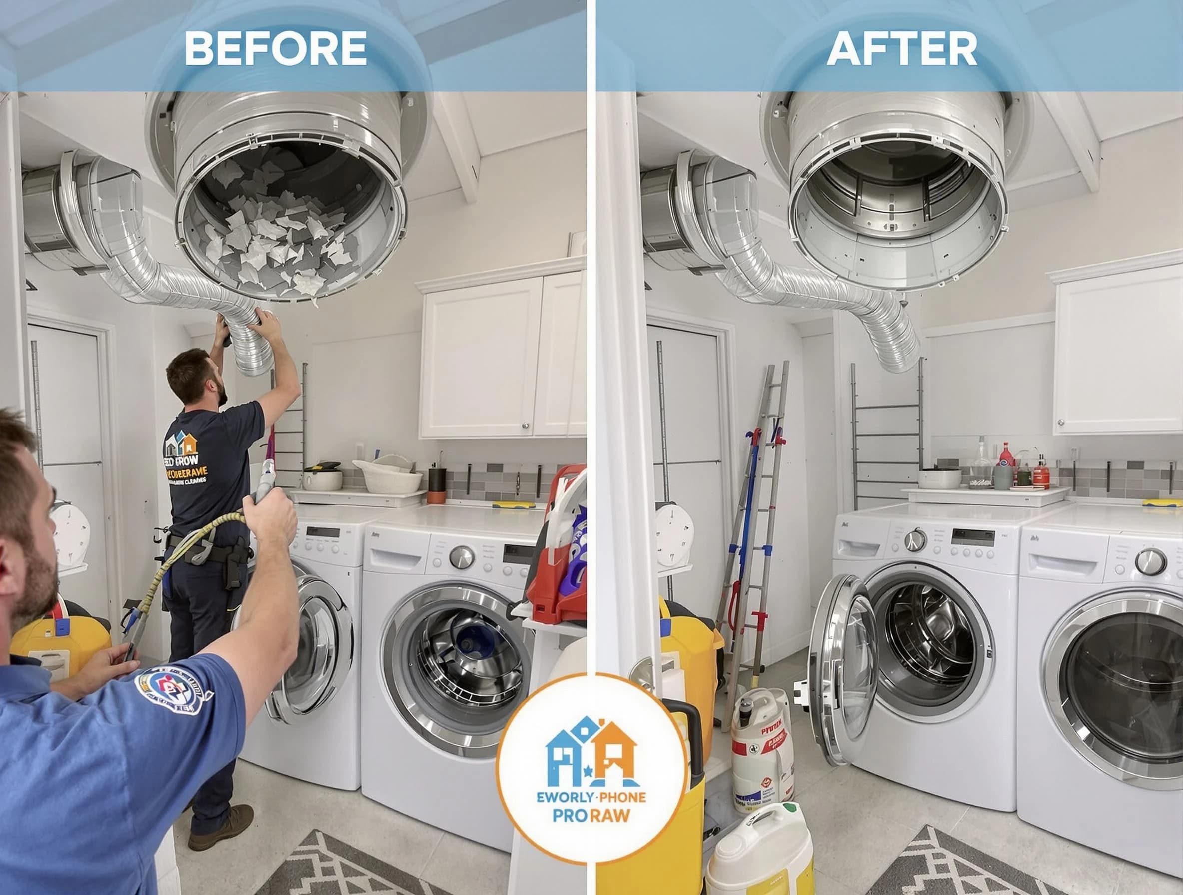 Residential dryer vent cleaning by Del City Dryer Vent Cleaning in Del City