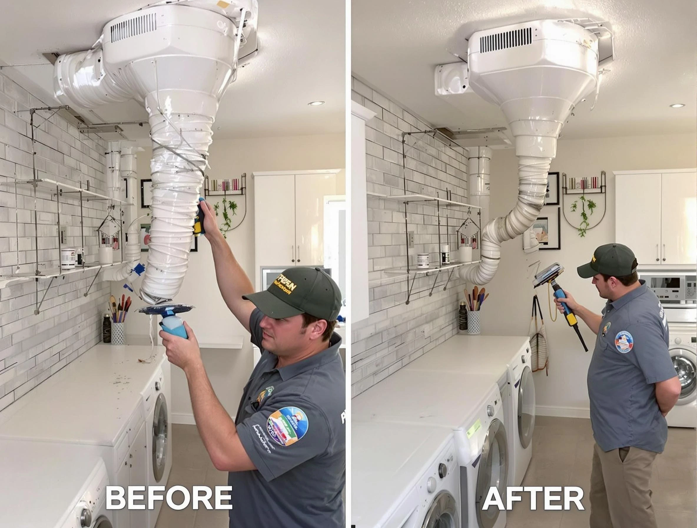 Professional dryer exhaust vent cleaning by Del City Dryer Vent Cleaning in Del City