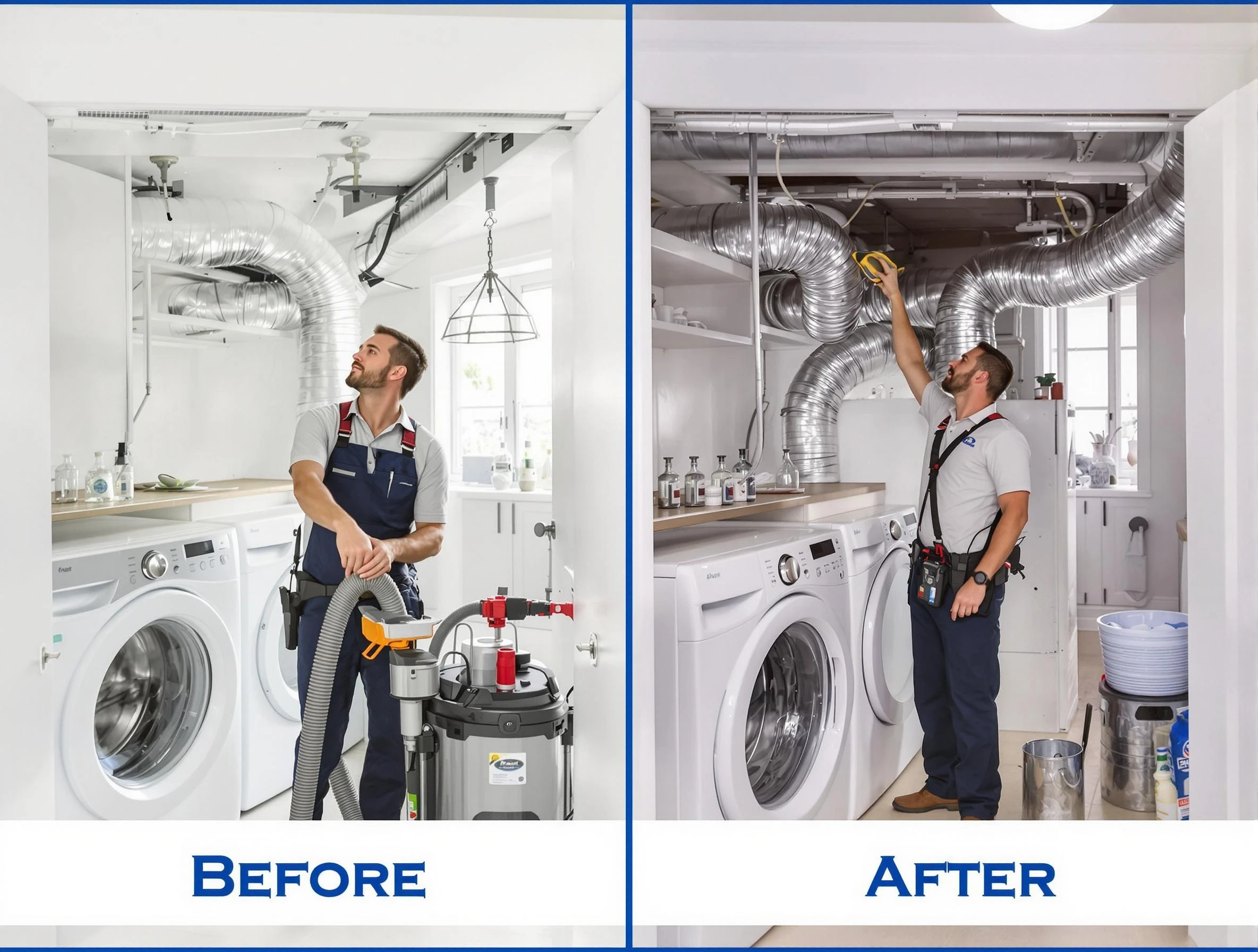 Expert gas dryer vent cleaning by Del City Dryer Vent Cleaning in Del City